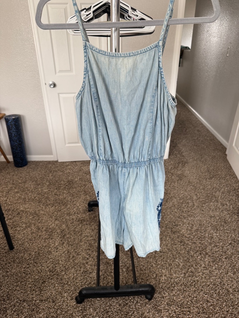 Mossimo Supply Co. Light Blue Denim Romper